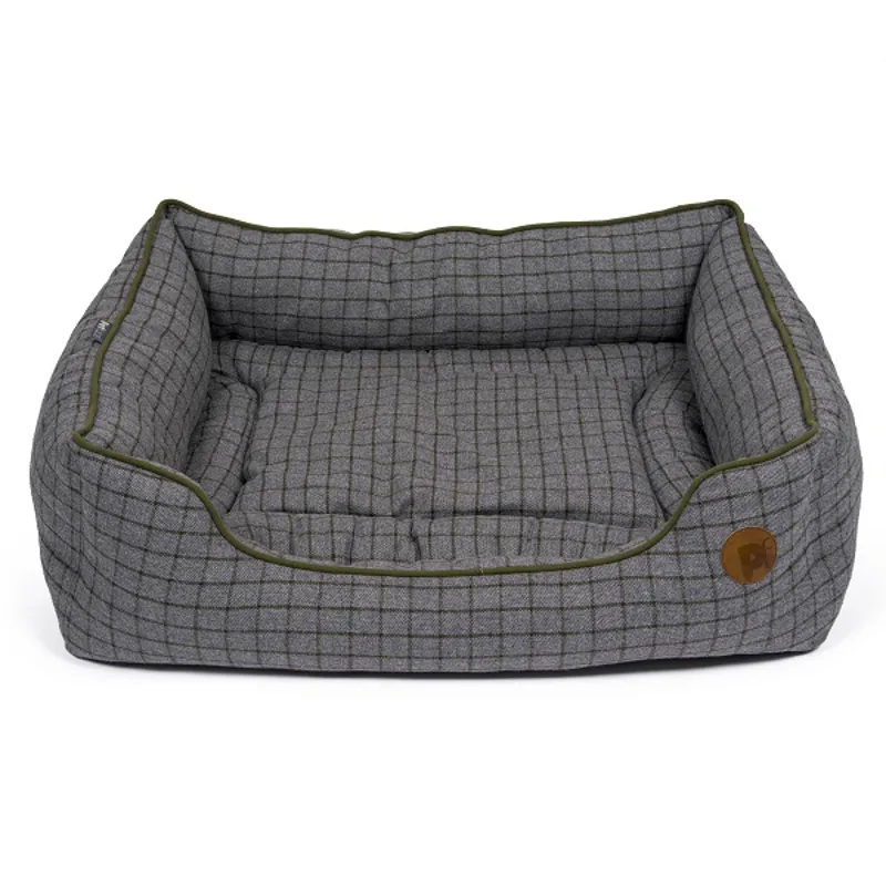 Petface Moss Green Square Dog Bed in Large
